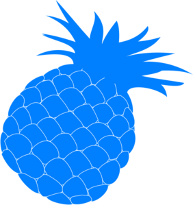 Blue Pineapple Clip Art