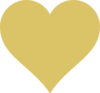 Tan Heart Clip Art