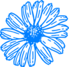 Turquoise Daisy Clip Art