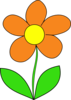 Orange Flower Clip Art