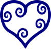 Blue Heart Clip Art