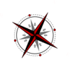 Red Black Compass Clip Art