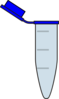 Eppendorf Tube Blue Clip Art