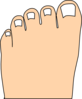 Toes Full Color Clip Art