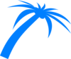 Blue Palm Tree Clip Art