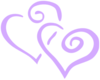 Purple Heart Wedding Clip Art