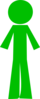 Person Stick Green Clip Art