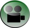 Dark Green Video Icon-green Clip Art