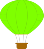 Green Hot Air Balloon Clip Art