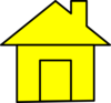 Yello Cute House Clip Art