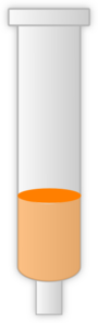 Chromatography Column Orange Clip Art