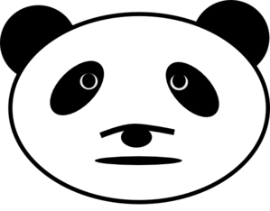 Sad Panda Bear Clip Art
