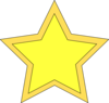 Straight Star Clip Art