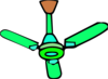 Green Ceiling Fan Clip Art