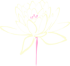 Pink Cream Lotus Clip Art