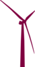 Wind Power Maroon Clip Art