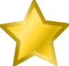 Yellow Star 3 Clip Art