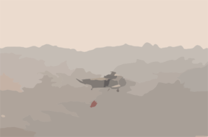 A Sea King Helicopter (uh-3h) Assigned To The Golden Gators Of Reserve Helicopter Combat Support Squadron Eighty Five (hc-85) Assists In Fire Fighting Efforts Throughout The Scripps Ranch Area Of San Diego Clip Art