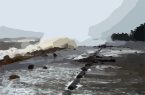 Rain And Heavy Winds From Hurricane Isabel Flood Portions Of Fleet Parking Clip Art