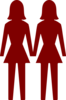 Two Women Clip Art