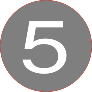 Number 5 Button Gay Clip Art