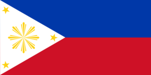 Philippine Flag Vector Template Clip Art