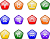 Zodiac Icons Clip Art