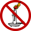 No Candle Clip Art