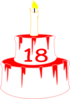 18bdaycake Clip Art