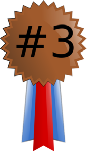 Bronze Medal Numbered Clip Art