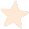 Baby Orange Star Clip Art