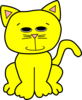 Yellow Purr Clip Art