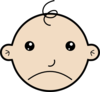 Sad Baby Clip Art