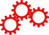 Gears Inter Lock Clip Art