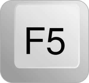 F5 Keyboard Button Clip Art