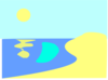 Beach Sunrise Clip Art