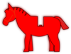 Red Horse Clip Art