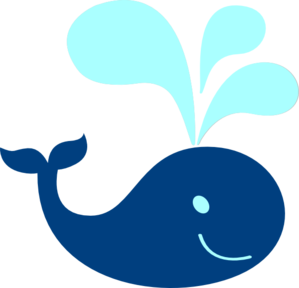 Whale Blue Teal Clip Art