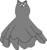 Silver Dress Clip Art