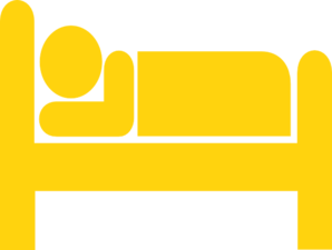 Gold Bed Man Clip Art