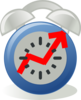 Graph-clock Clip Art