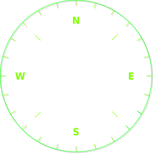 Green Compass Clip Art