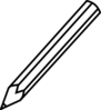 Pencil Outline Clip Art