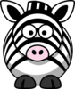 Zebra Black And White Clip Art