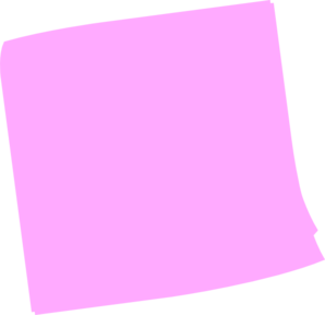 Pink Post It Clip Art