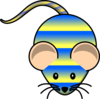 Striped Mouse Clip Art