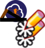 The Cloud Skier Clip Art