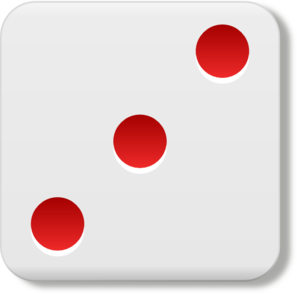 Dice 3 Clip Art