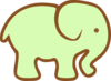 Green Ellie Clip Art