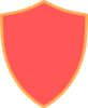 Red And Orange Shield Clip Art